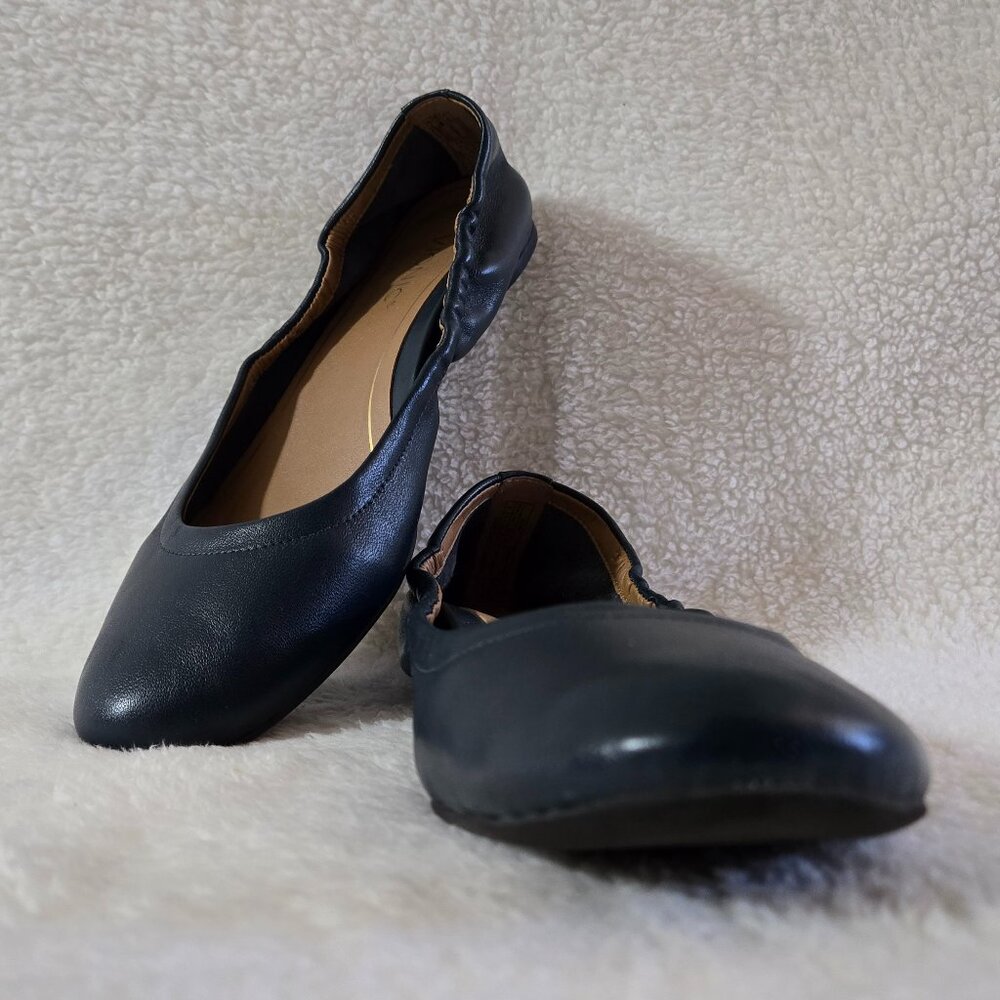 Vionic Alexa Womens Size 8 Ballet Flats Navy Blue Leather
